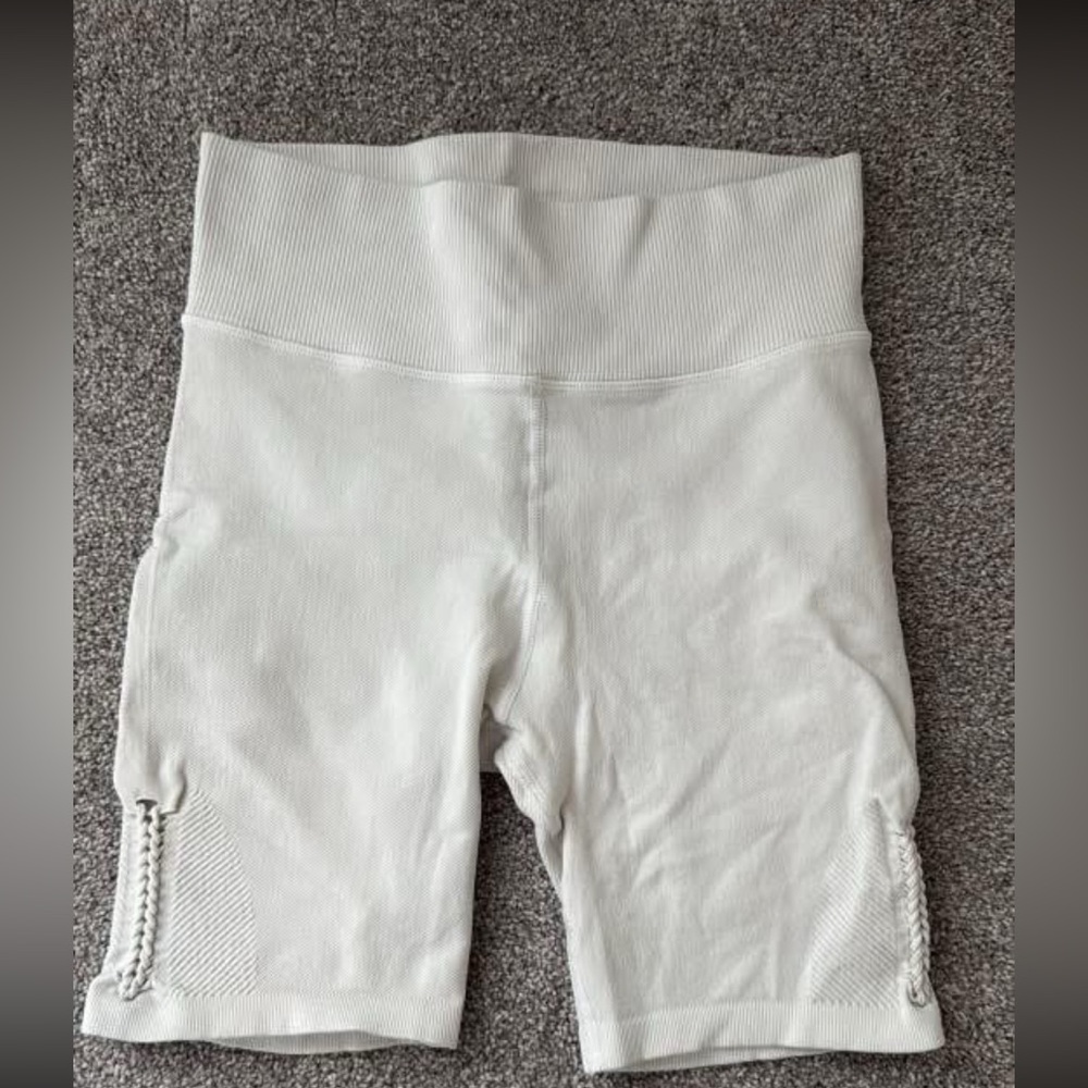 White Women's Bike Shorts